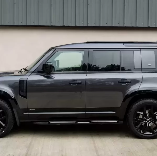 Black Side Steps for Land Rover Defender 110 & 130 2020–2023