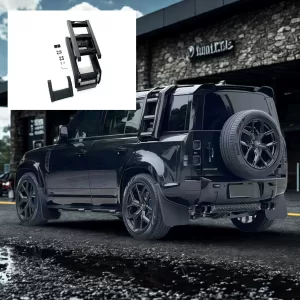 Gloss Black Side Mounted Roof Ladder Land Rover Defender 90/110 2019–2025