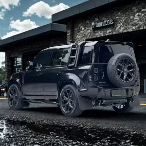 Gloss Black Side Mounted Roof Ladder Land Rover Defender 90/110 2019–2025