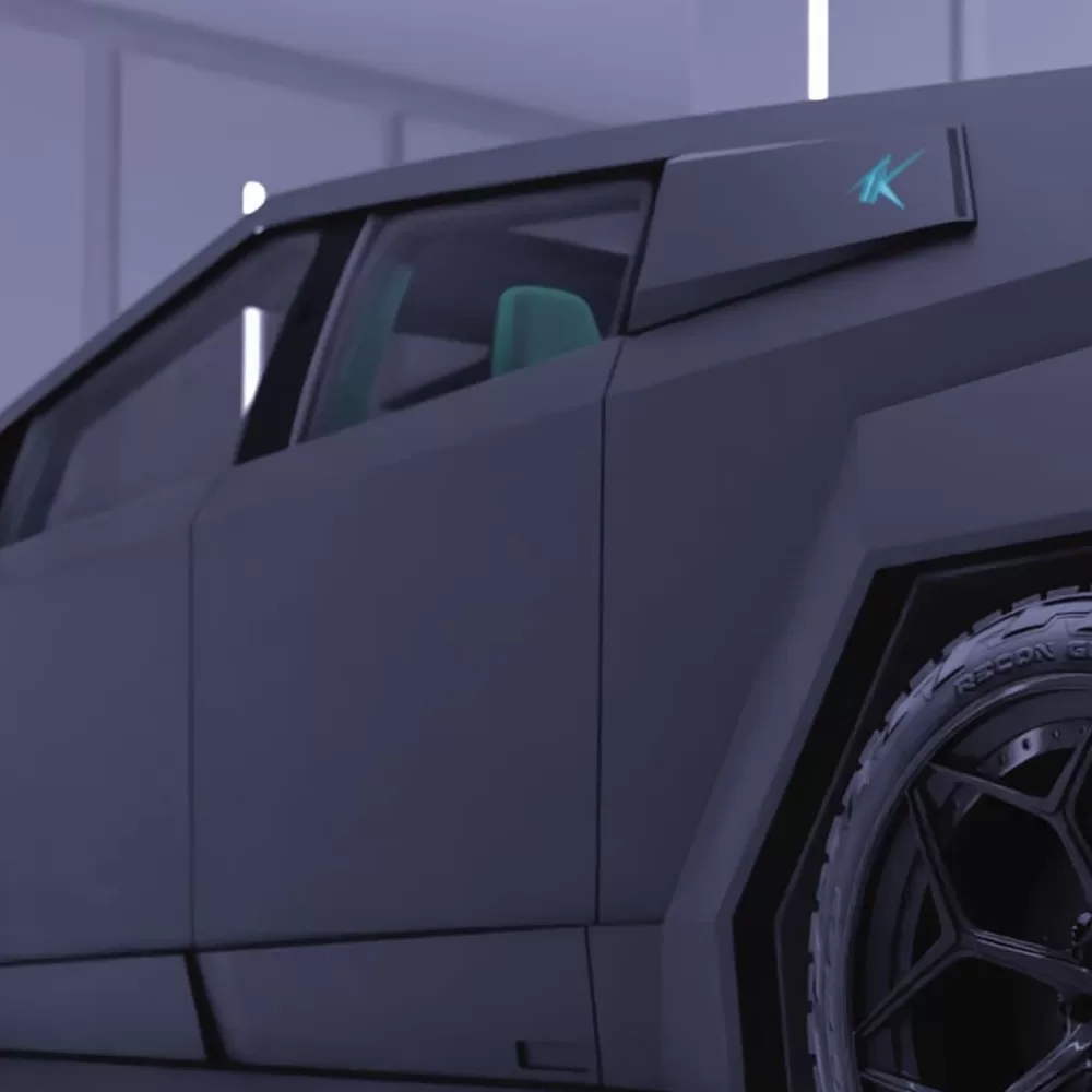 Cybertruck widebody TK cybertron by XUK LTD
