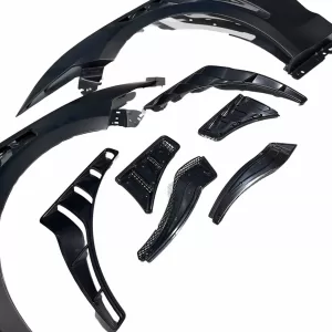 Ford Mustang GT500 KR style front Aluminum fenders plastic vents for 2015-2017 GT