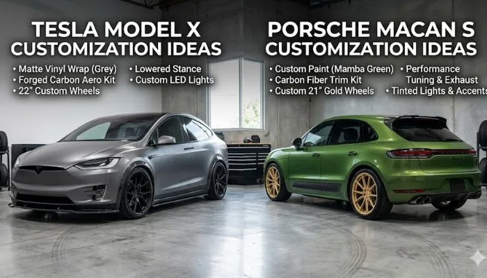 Tesla Model X vs Porsche Macan S Customization Ideas