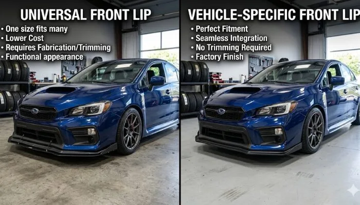 Universal Front Lip vs Vehicle-Specific Front Lip